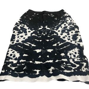 Lucy Paris black white ink blot skirt  small
